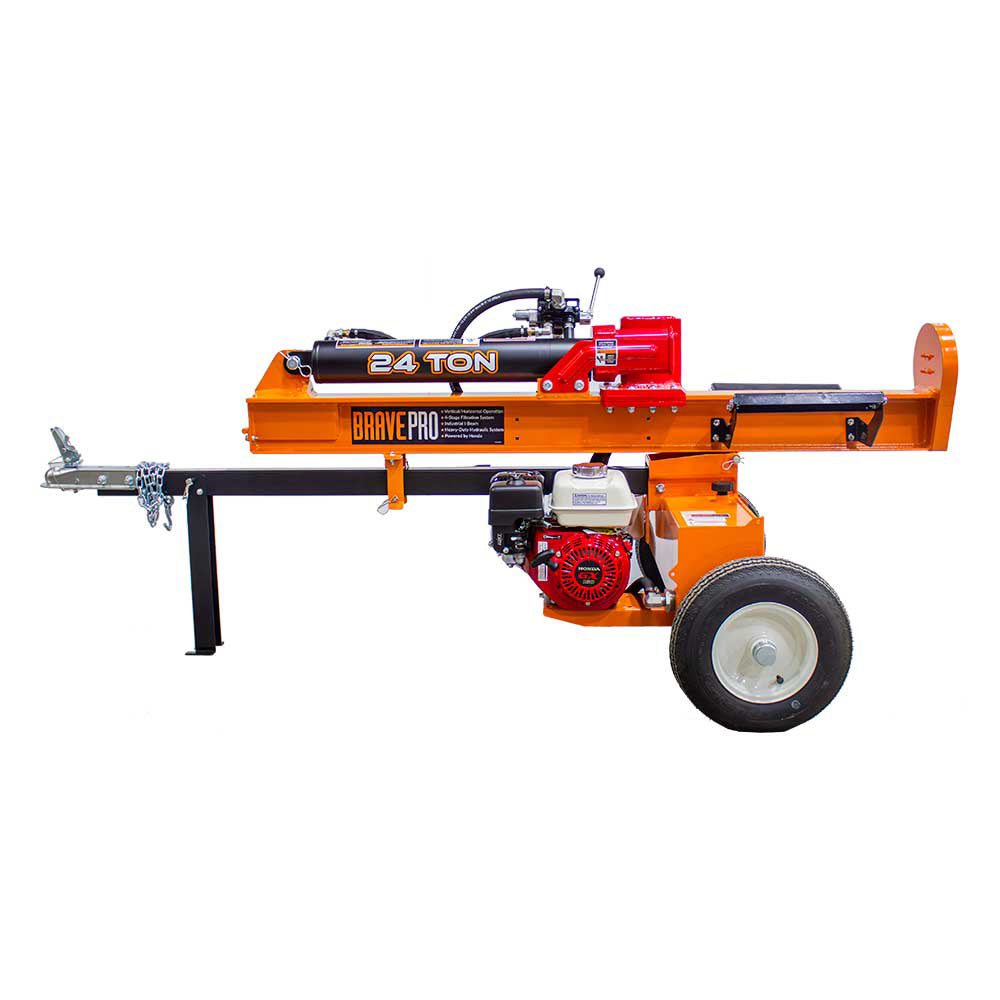 Brave 24 Ton Horizontal / Vertical Log Splitter Commercial Honda GX160 (VH1724GX)