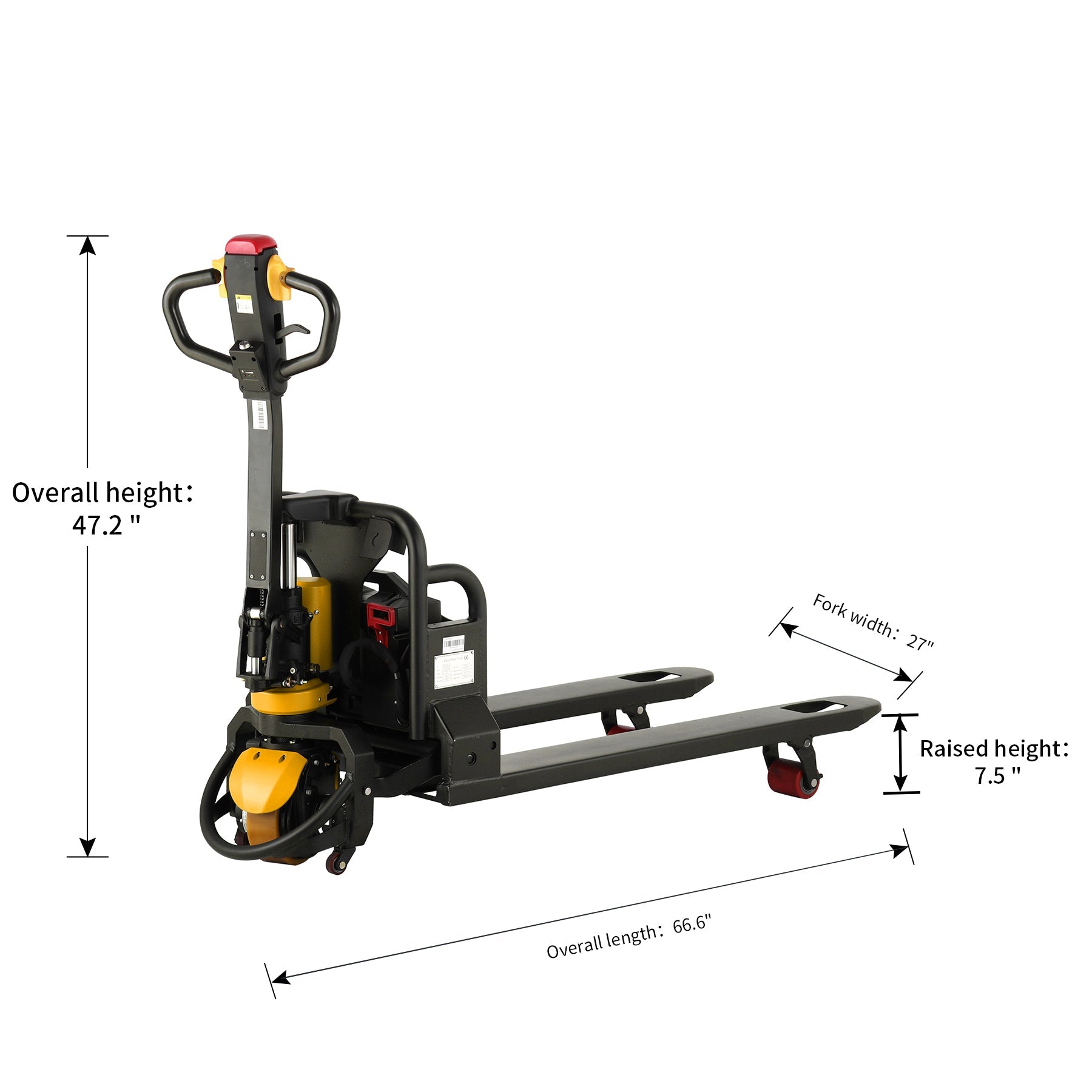 ApolloLift | Lithium Battery 3300Lbs Full Electric Pallet Jack Electric Forklift 48" x27"