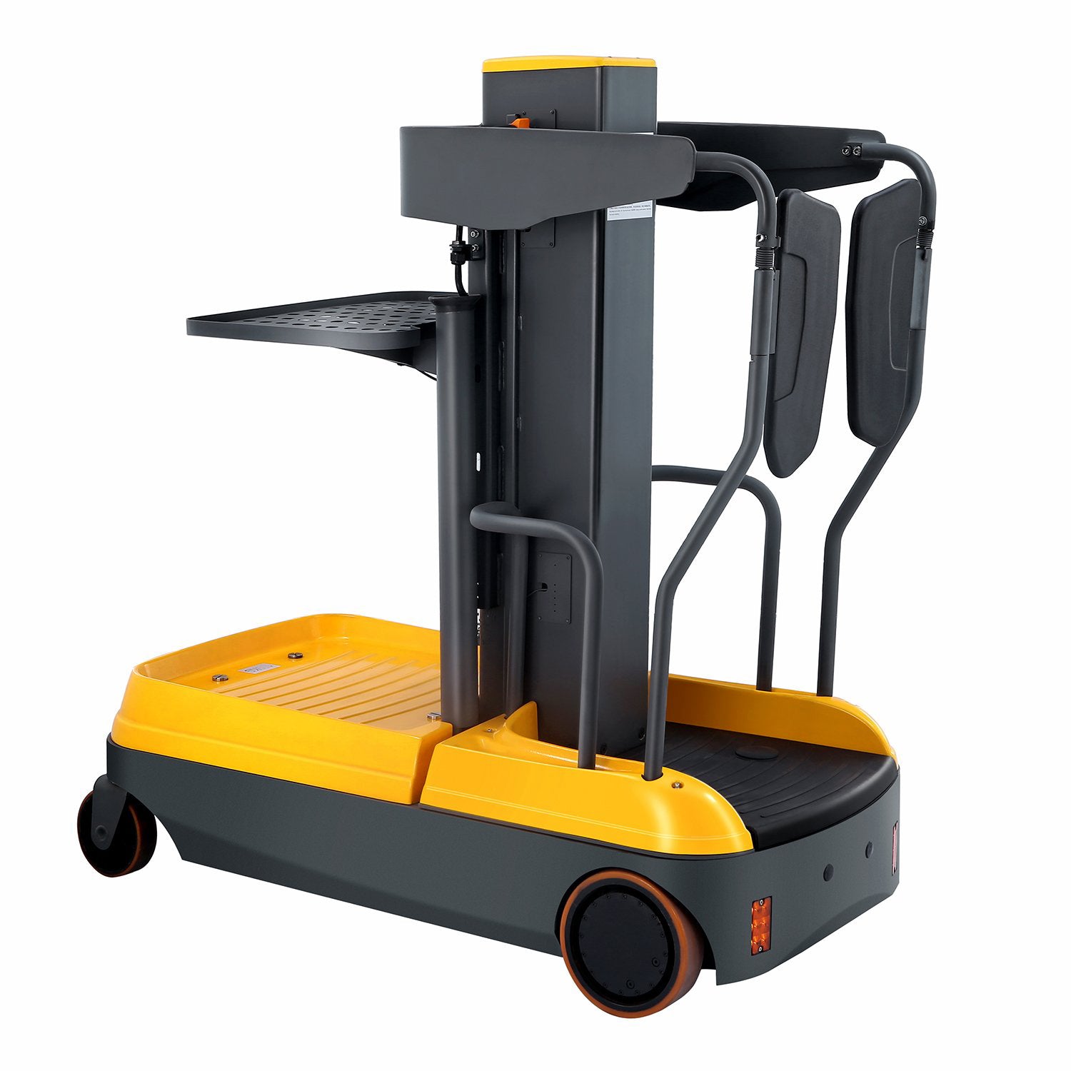ApolloLift | Fully Electric Mini Order Picker With Load Tray 200lbs. Capacity