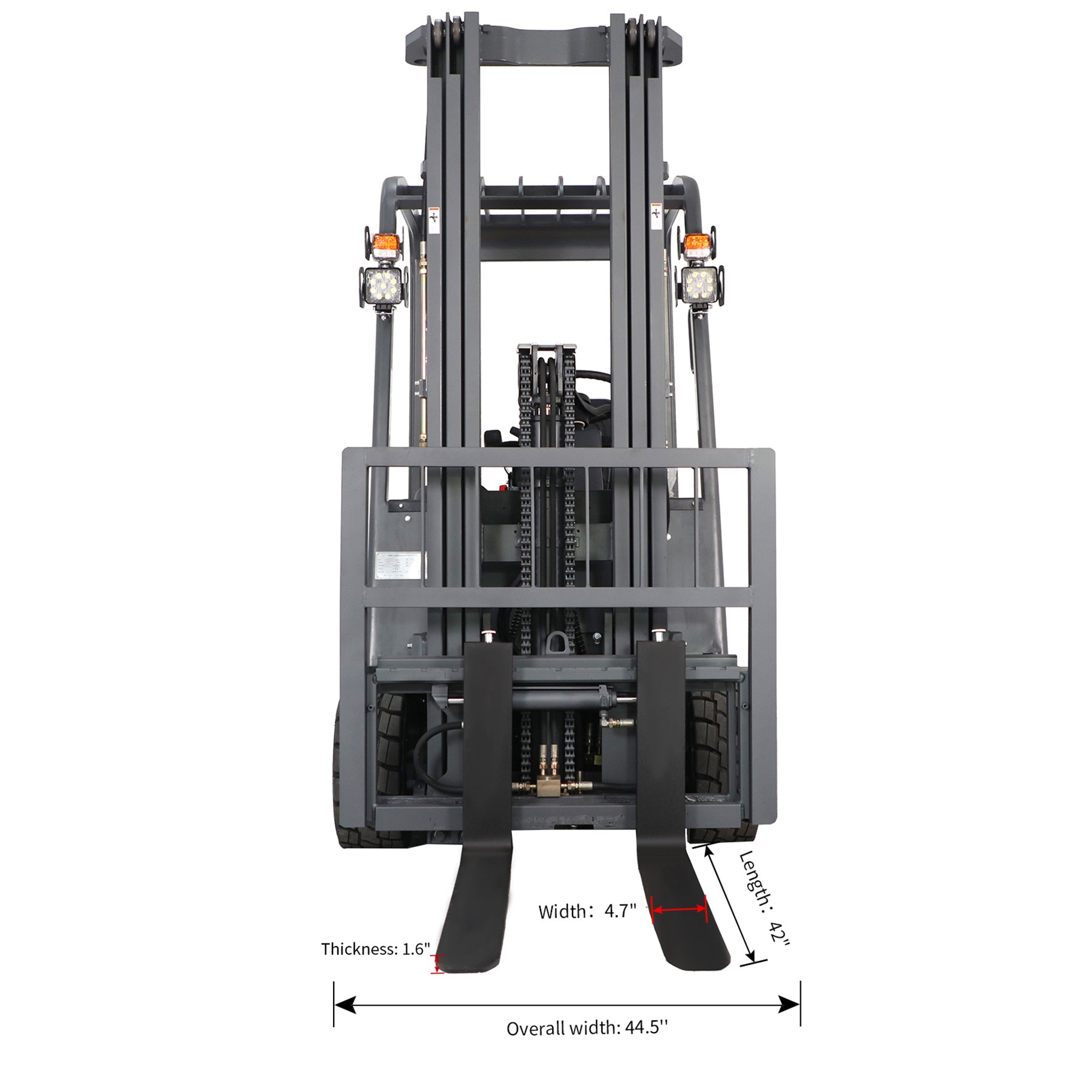 ApolloLift | 3 Wheels Lithium-ion Battery Forklift 4400lbs Cap. 220" Lifting A-4002