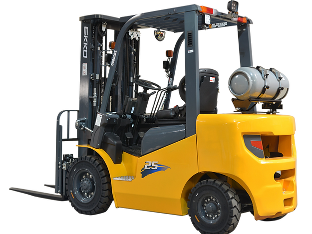 EKKO EK25LP Pneumatic Forklift (LPG) 5000 lbs cap, 189" Lift Height