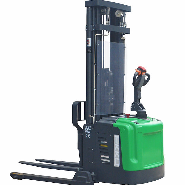 EKKO EB16EAS-189Li Straddle Stacker 4400 lb Cap., 189" Height, SIDE-SHIFT