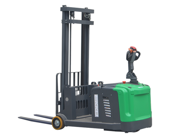 EKKO EK14S-189LI Lithium Counterbalanced Walkie Stacker SIDE-SHIFTING