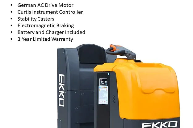 EKKO EPC30A Center-Controlled Rider Pallet Jack 5000lbs. Capacity