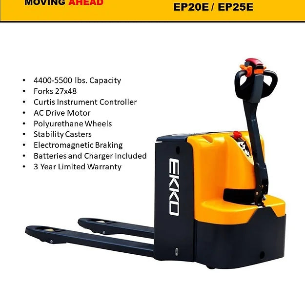 EKKO EP20E Walkie Pallet Jack 4400lbs. Capacity