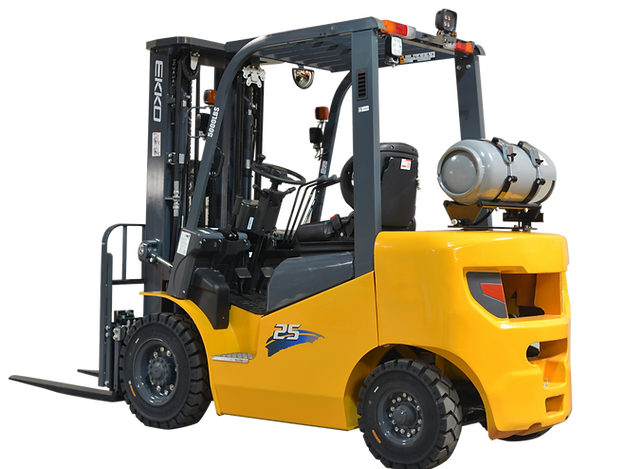 EKKO EK25-212LP Pneumatic Forklift (LPG) 5000 lbs cap, 212" Lift Height