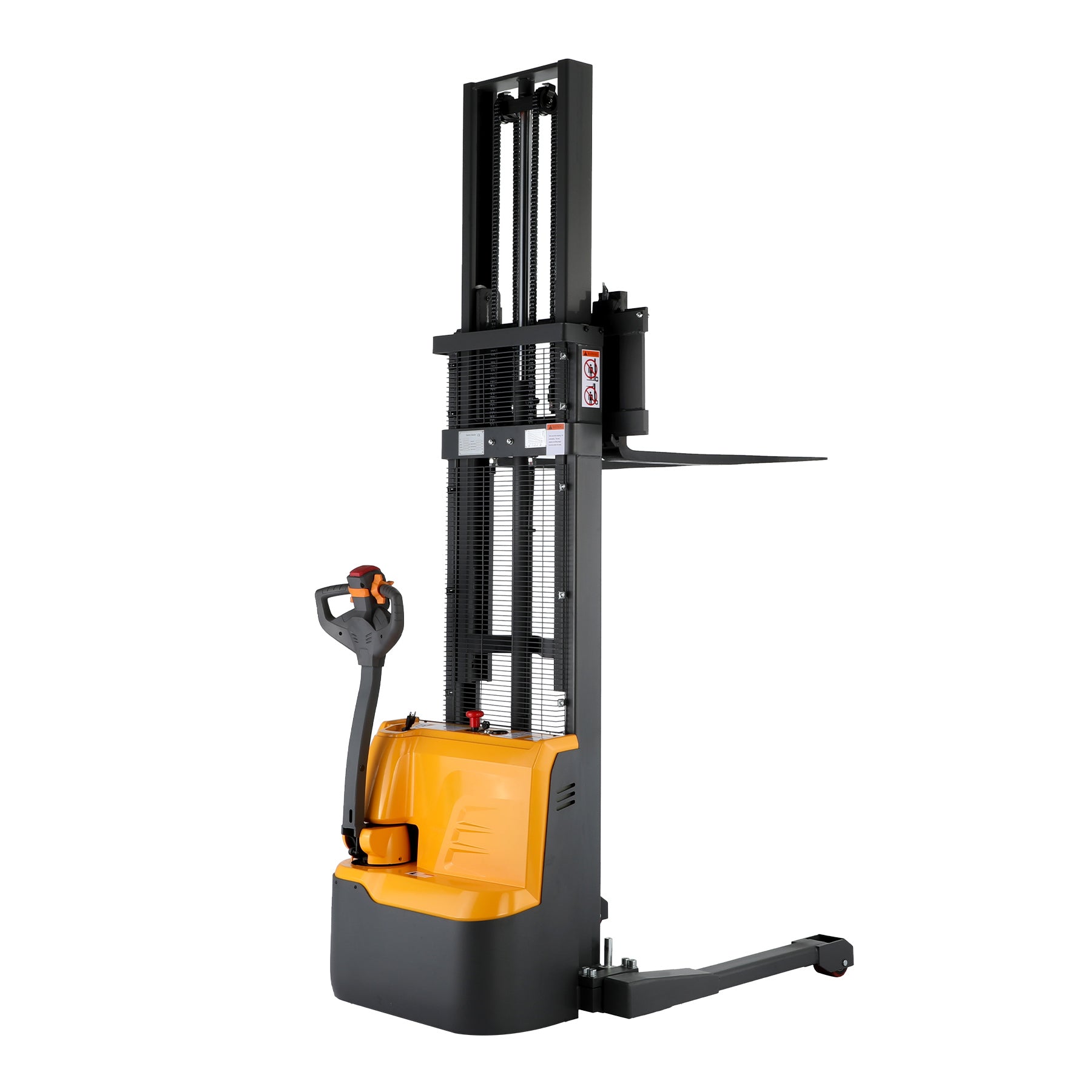 ApolloLift | Powered Forklift Full Electric Walkie Stacker 2200lbs Cap. Straddle Legs. 118" Lifting A-3019