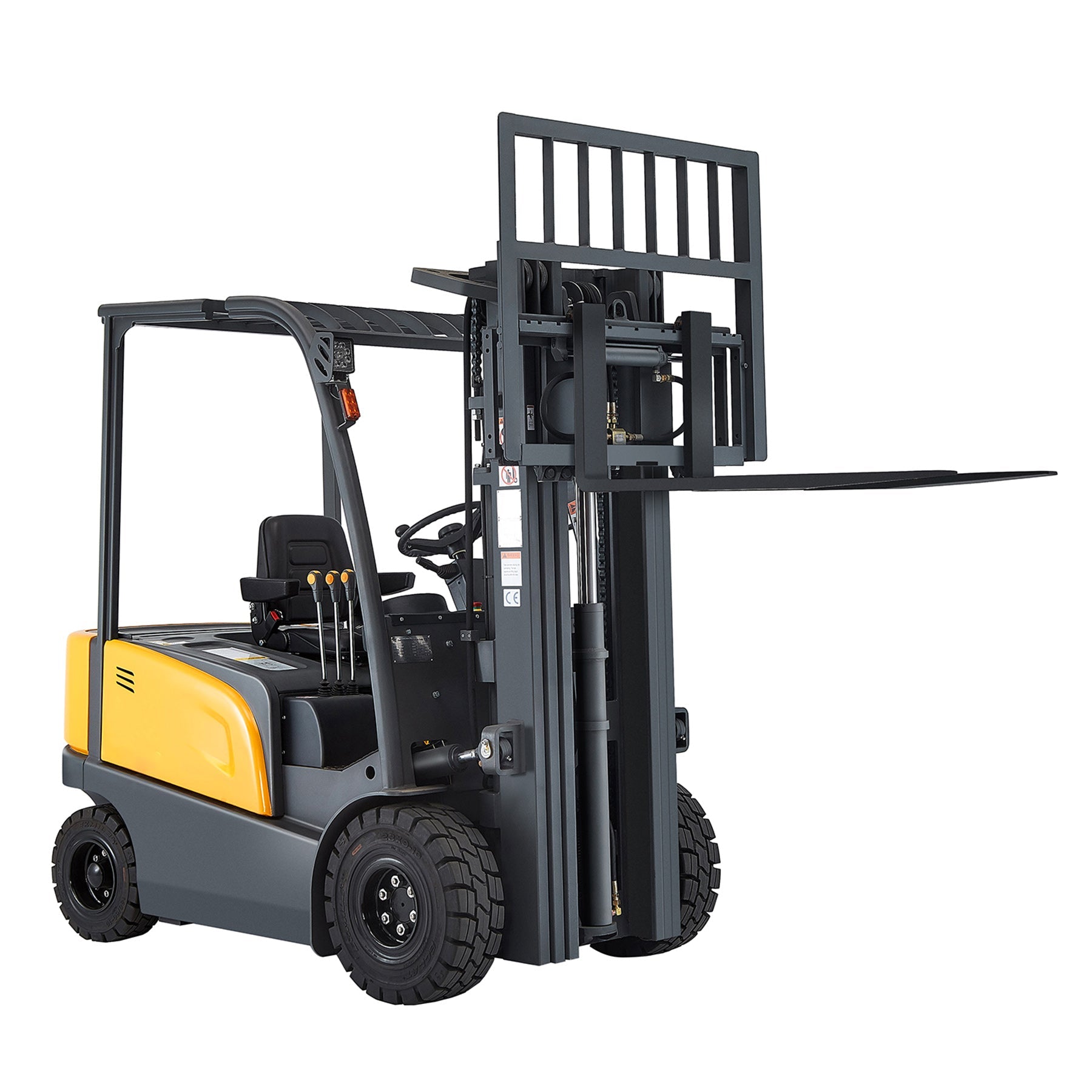 ApolloLift | Lithium Battery 4-wheel Electric Forklift 5500lbs Cap. 197" Lifting