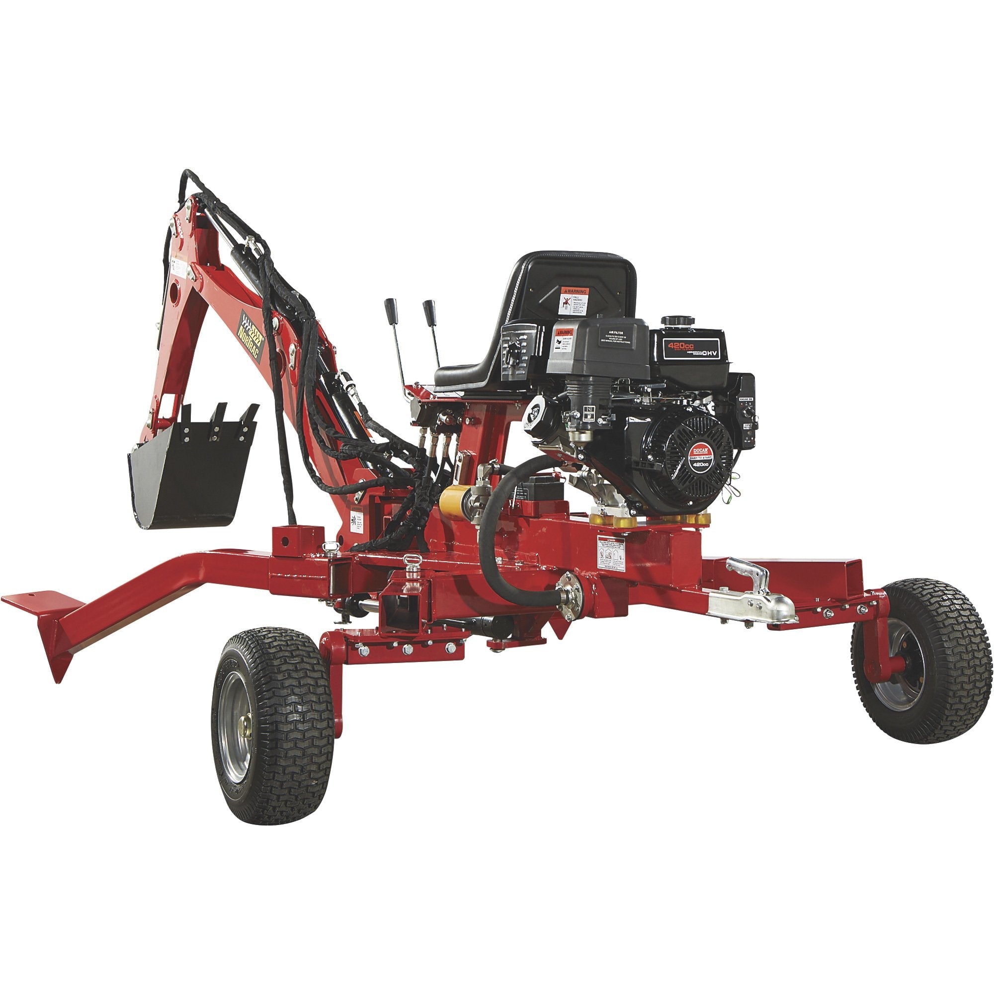 NorTrac® Towable Backhoe Trencher - 15 HP - 3-Tooth Digging Bucket (985619)