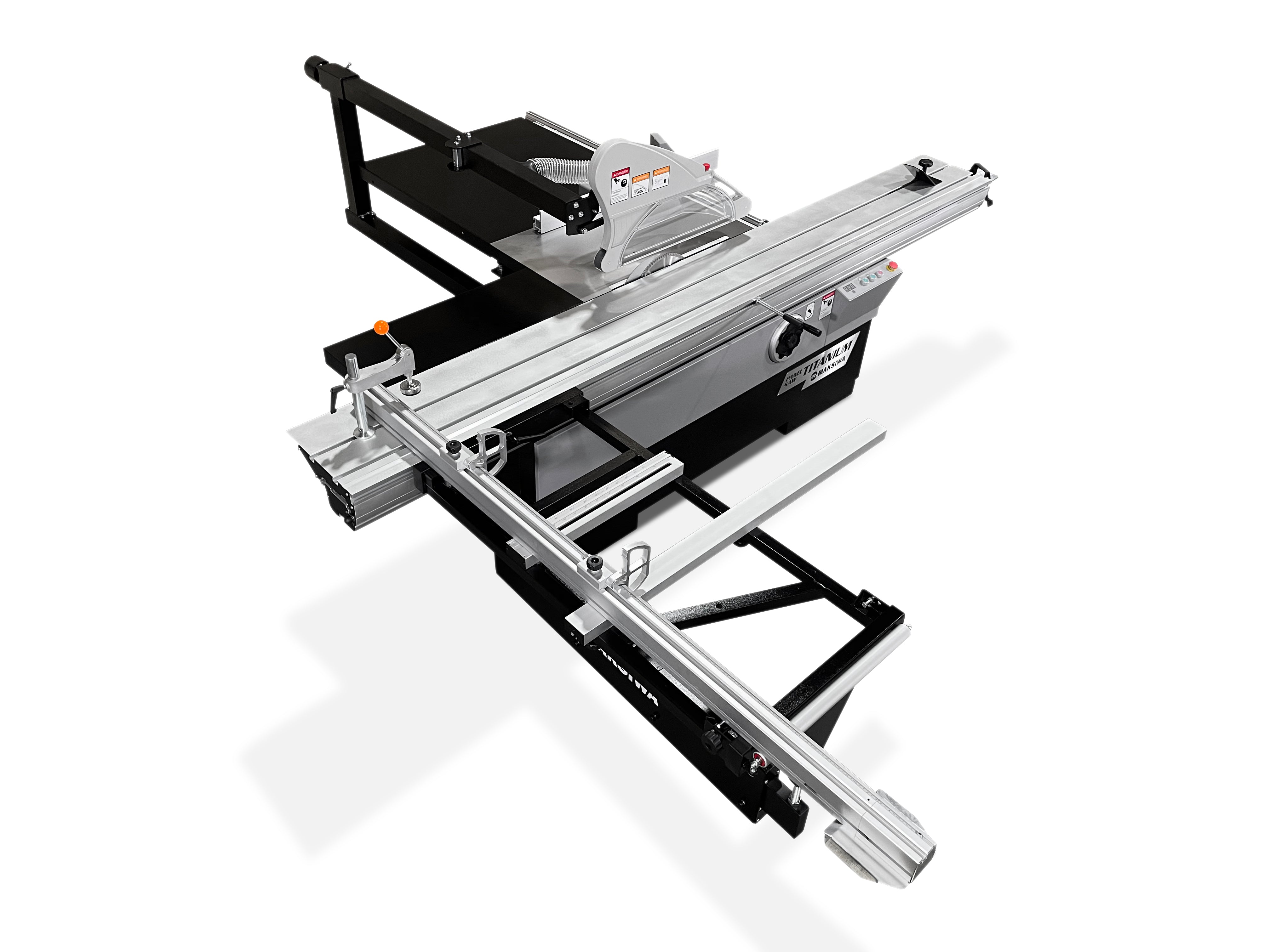 Maksiwa Sliding Panel Saw Titanium - BMT.3200.IR - 5HP 1 Phase Crosscut, Blade Covers 90° & 45°