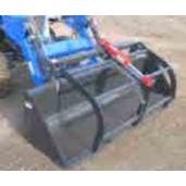 HAUGEN ATTACHMENT COMPACT TRACTOR & MINI SKID STEER MATERIAL GRAPPLE