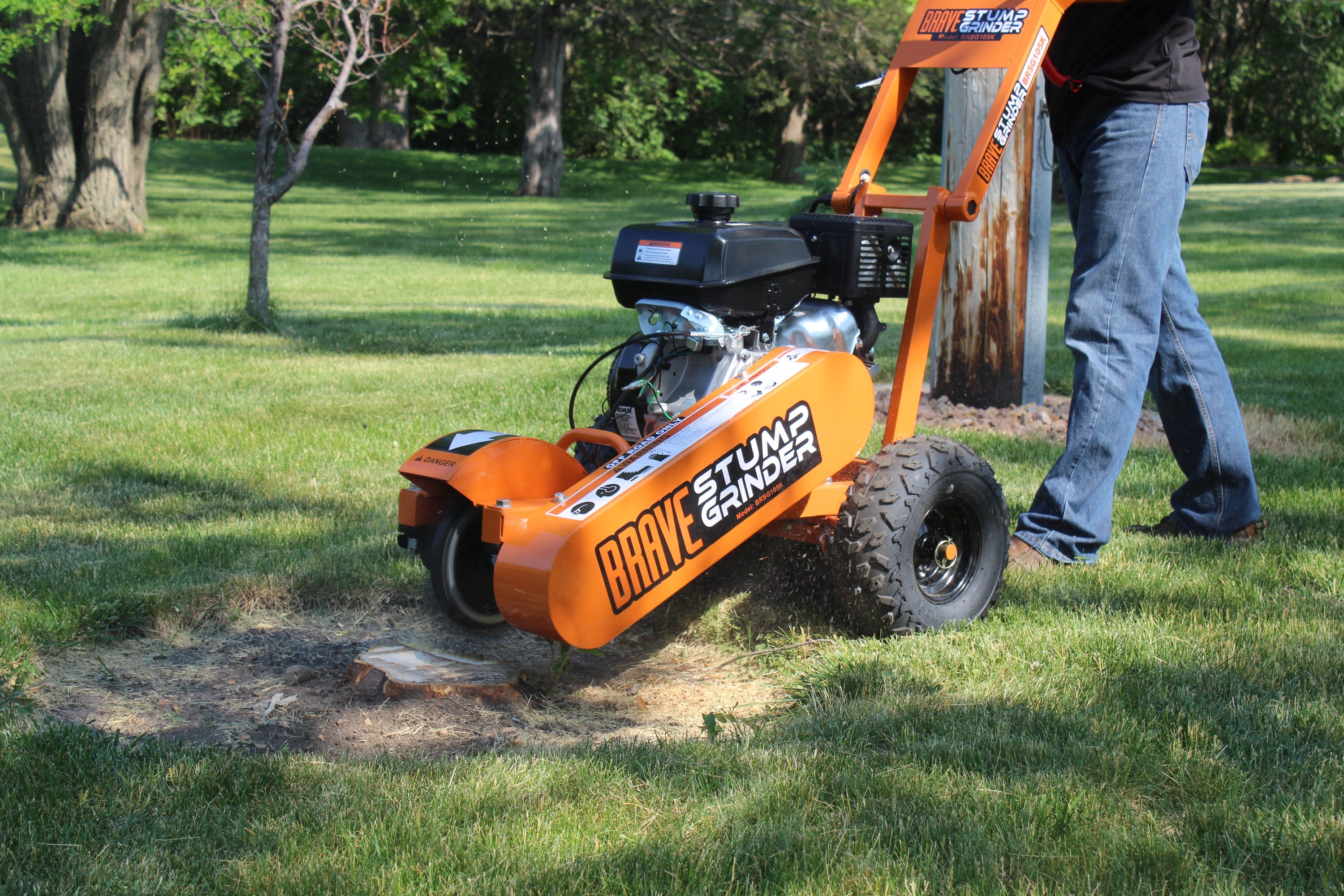 Brave Walk Behind Stump Grinder Kohler 14 HP (BRSG105K)