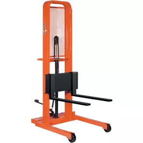 Presto Lifts M400 Series - Manual Lift Stackers Adjustable 30" Forks, 1000lb Cap (Straddle)