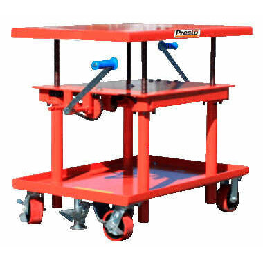 Presto Lifts P Series Mechanical/Hand Crank Post Lift Tables, 2000lb Cap, 42" Lift - P2436