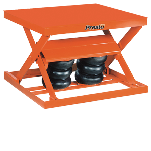 Presto Lifts AX10 Series Standard-Duty Pneumatic Scissor Lifts, 1000lb Cap