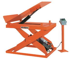 Presto Lifts X3WT Series Hydraulic Scissor Lift & Tilt Table, 2000lb/4000lb Cap