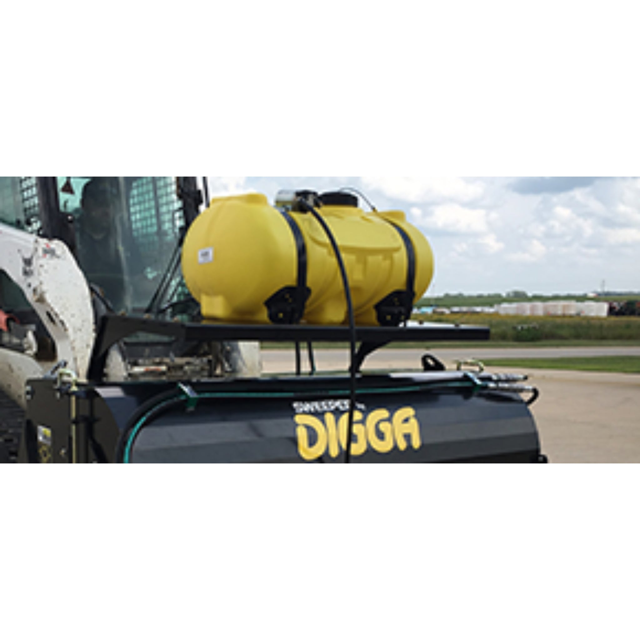 Digga Sweeper Bucket Broom Attachment for Skid Steer