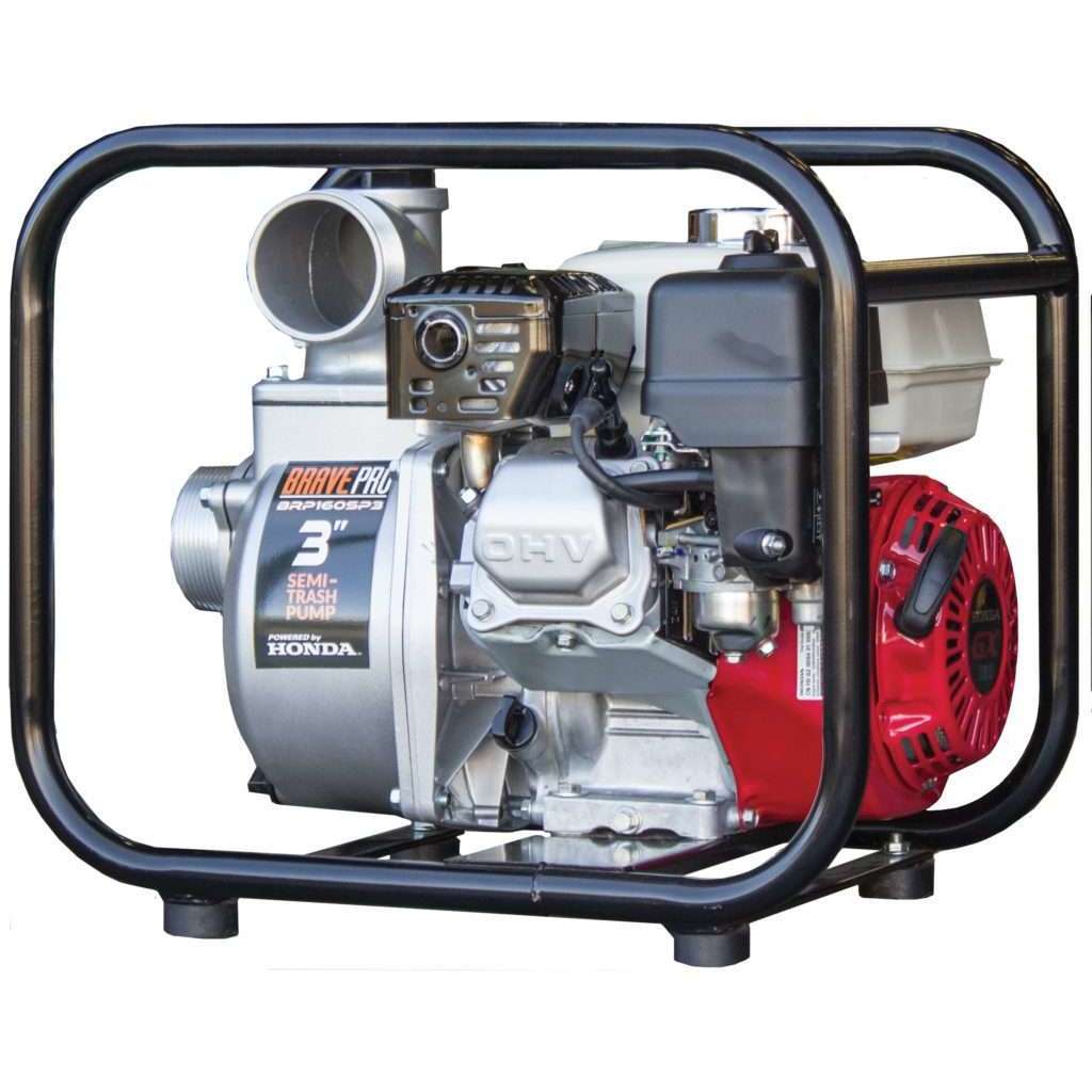 3 Inch BravePro Honda Semi-Trash Water Pump (BRP160SP3)