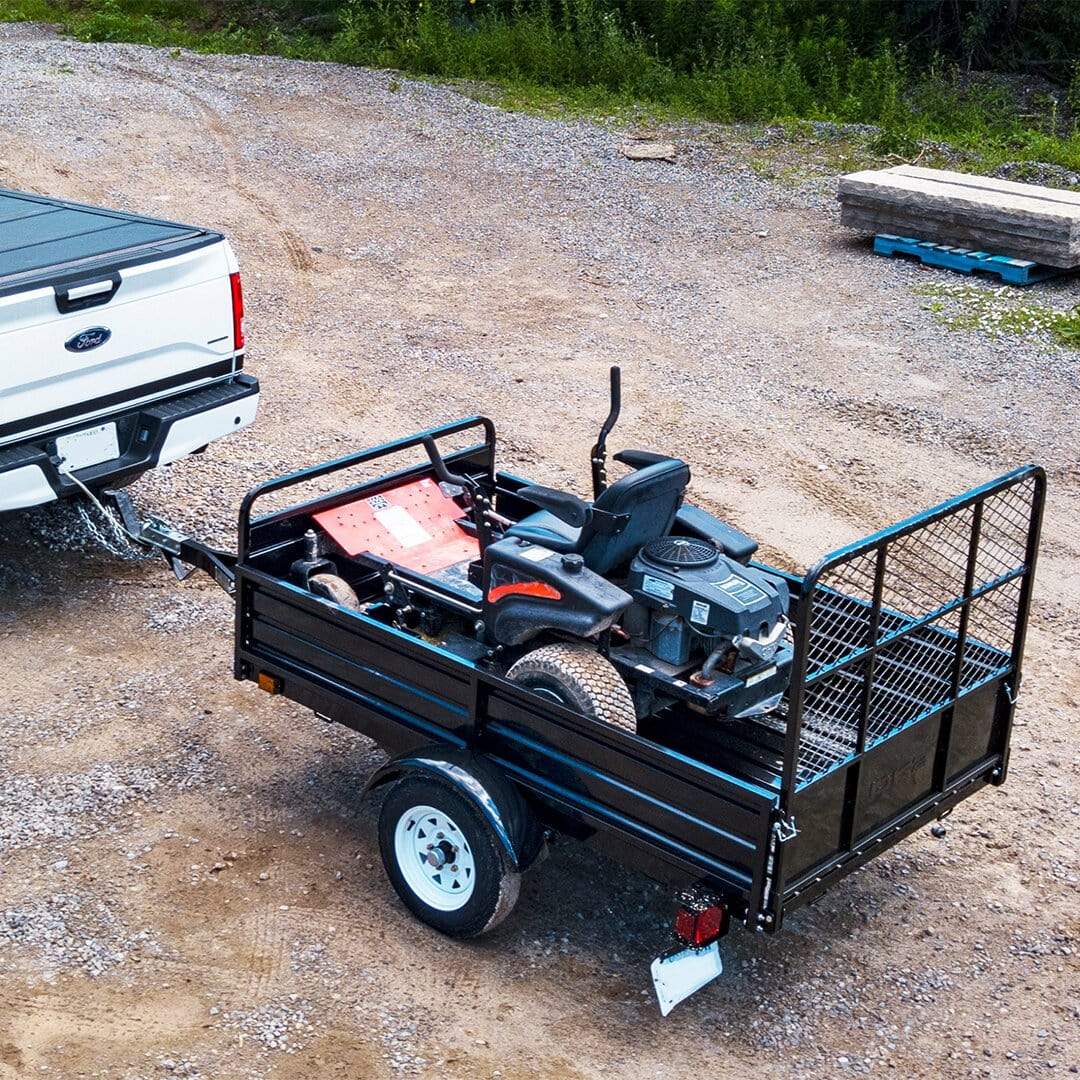 DK2 Single Axle Utility Trailer - Black 5FT X 7FT