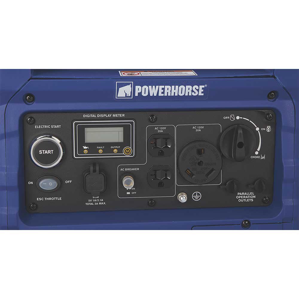 Powerhorse Generator | Inverter | 4,500 Surge Watt | Electric Start | 96387