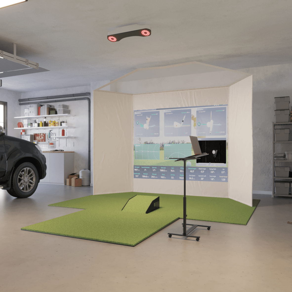 ProTee VX Retractable Golf Simulator Package