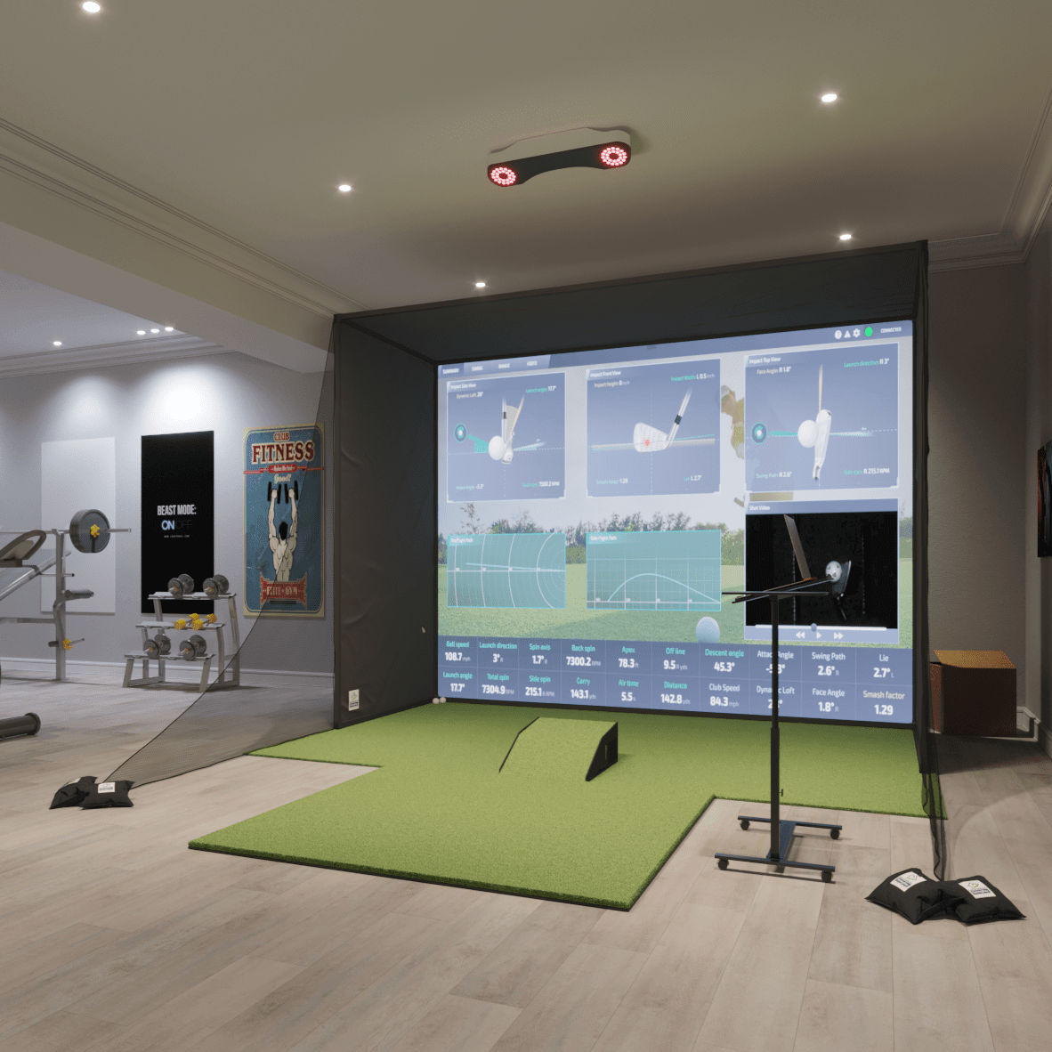 ProTee VX SwingBay Golf Simulator Package