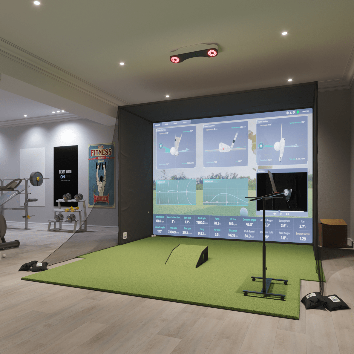 ProTee VX SwingBay Golf Simulator Package