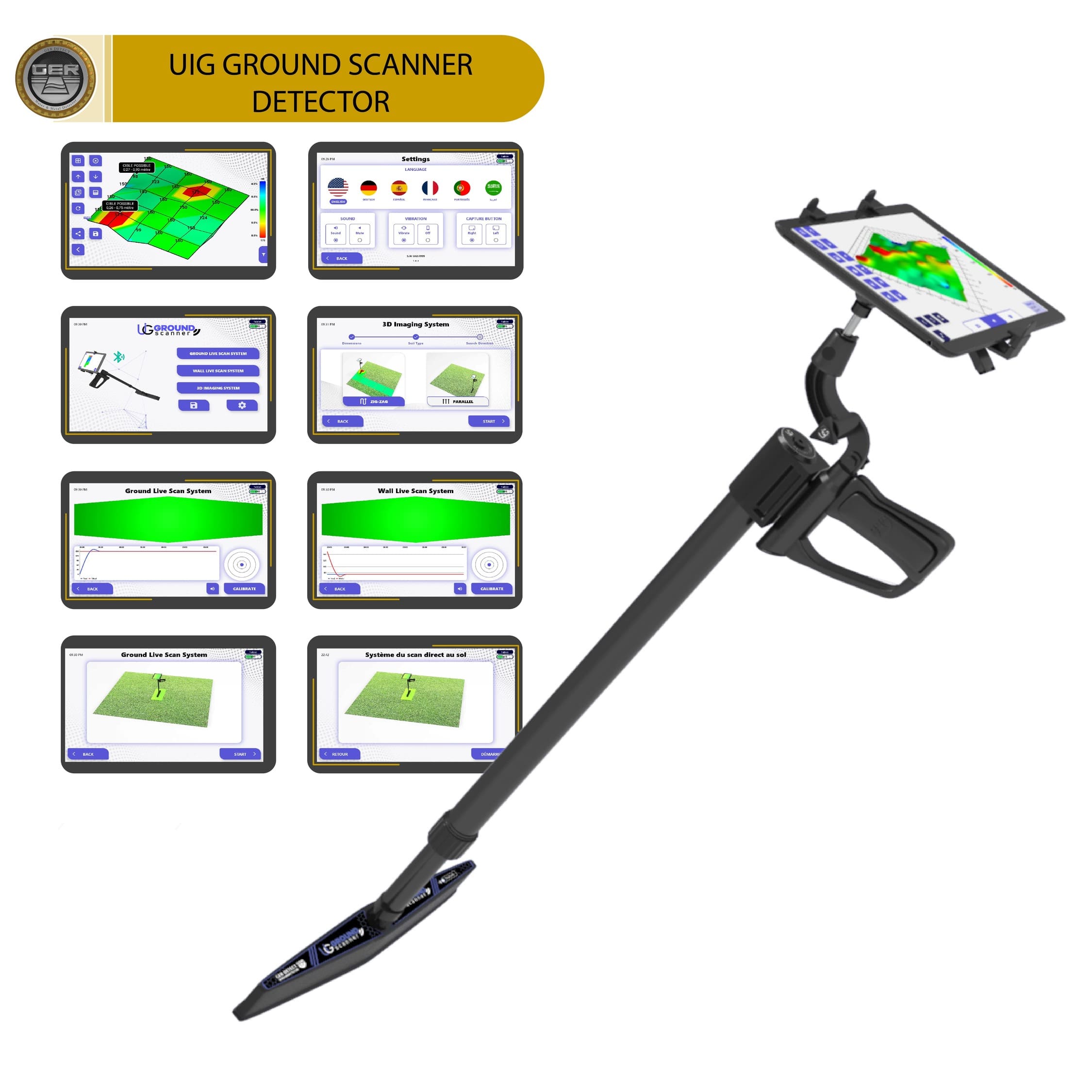 GER Detect UIG Ground Scanner Detector - UIG Ground Scanner