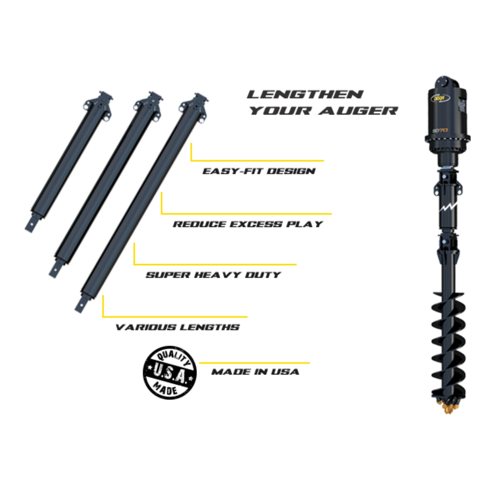 Digga X040 SD Drive Auger Extension