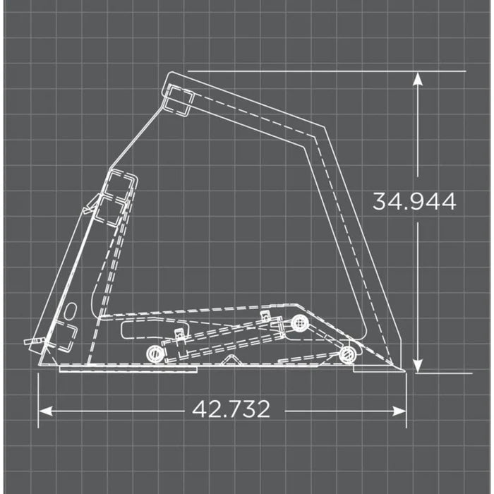 Loflin Fabrication Skid Steer Front Dump Bucket (High Tip)