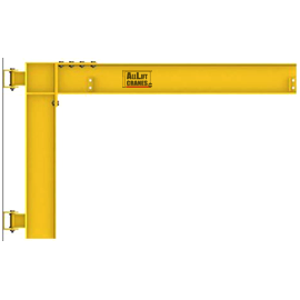 All Lift Cranes CW-Series Cantilevered Wall Mounted Jib Crane 2 to 3 Ton Capacity